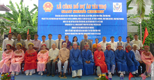 U.S. Mission to Vietnam Funds Preservation of Cam Giá Communal House in Vinh Phuc